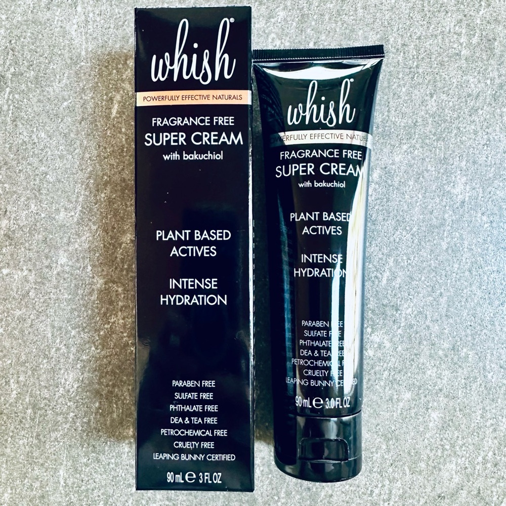 Whish Fragrance-Free Super Cream with Bakuchiol 3 Fluid Ounces